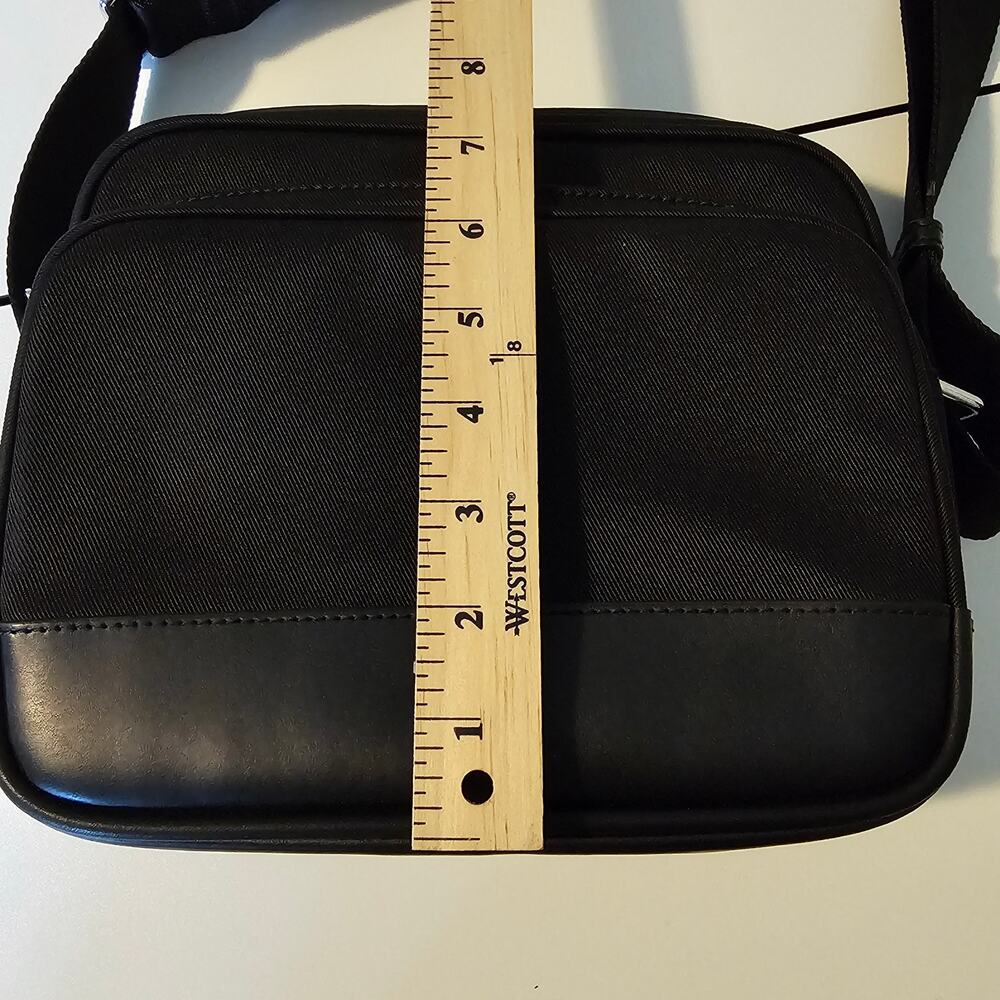 Le Tanneur Gaspard Black Small Crossbody Bag Nylon - Picture 5 of 8